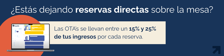 Las OTAs se llevan entre un 15% y 25% de tus ingresos por cada reserva.