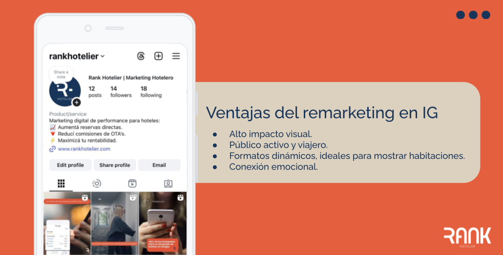 Rank Insights | Retargeting en Instagram para hoteles